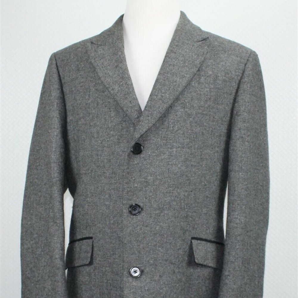 John Varvatos USA Men's Coat 44 Gray Sheffield